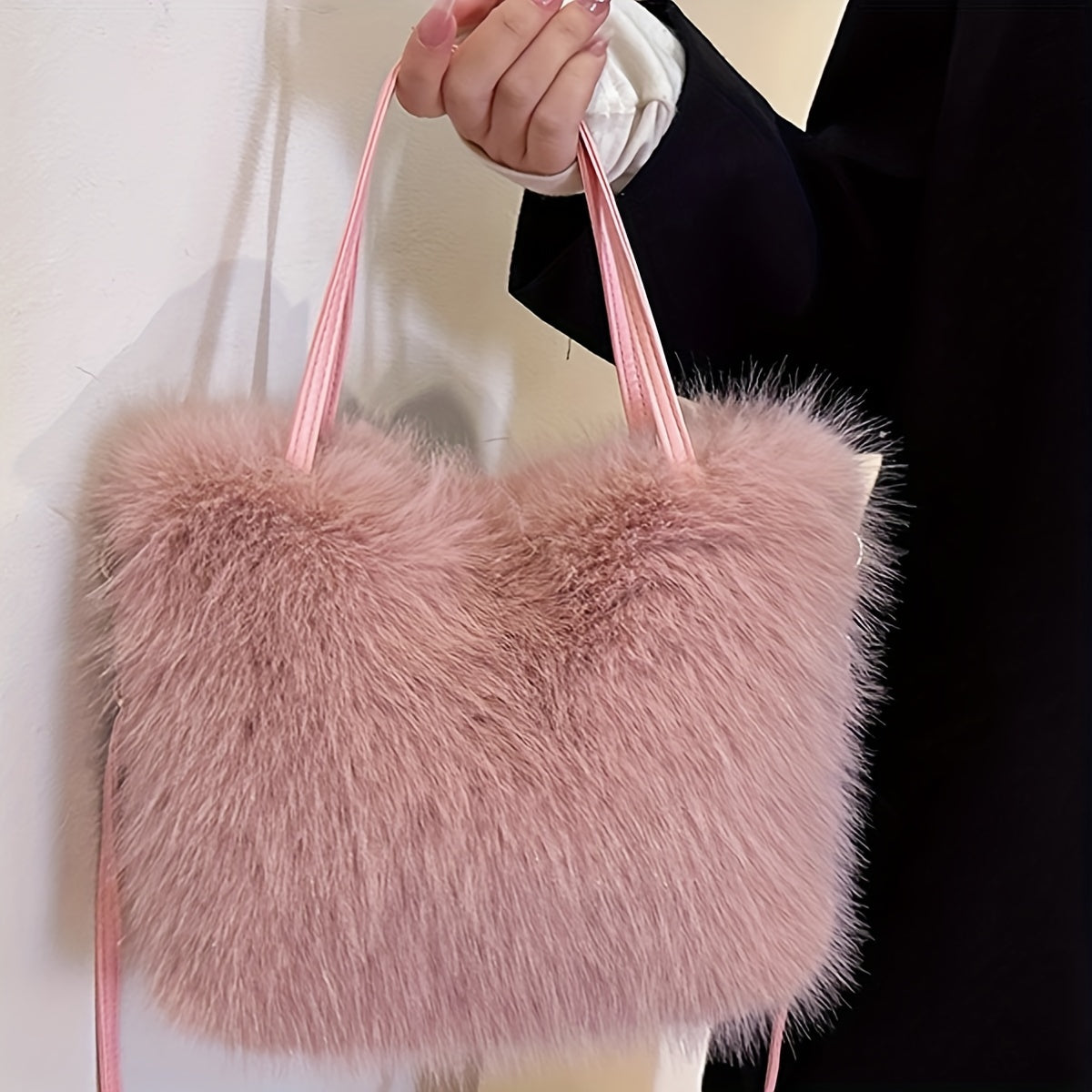 Borsa shopper donna in ecopelliccia