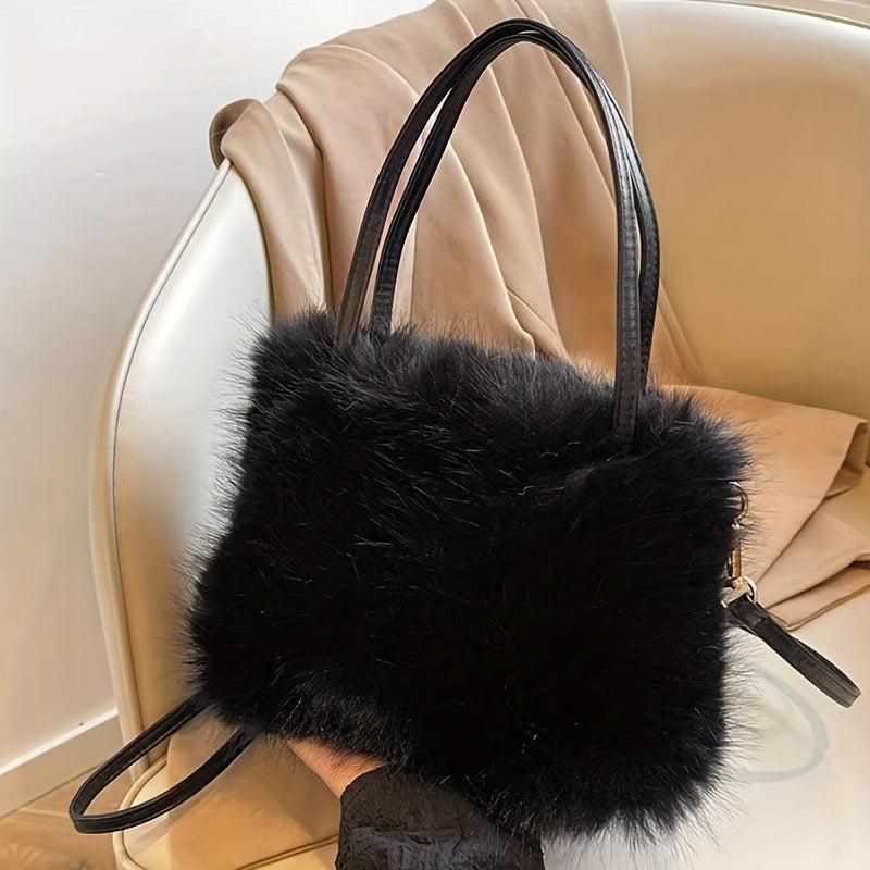 Borsa shopper donna in ecopelliccia