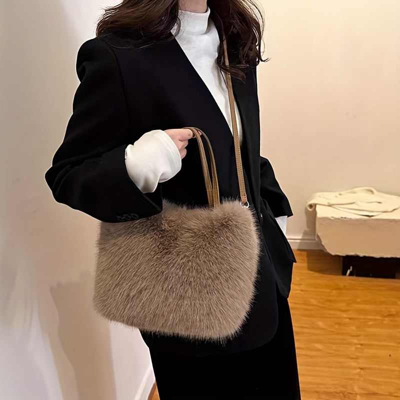 Borsa shopper donna in ecopelliccia