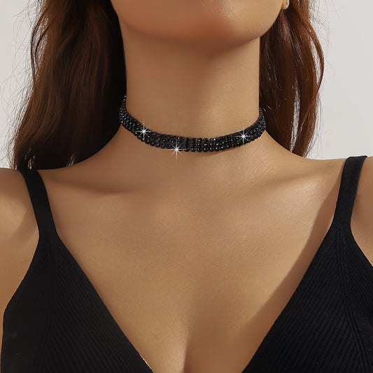 Choker con cristalli luminosi