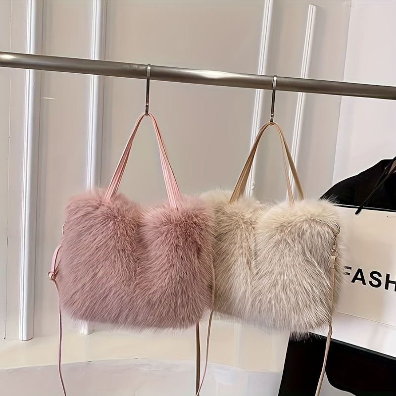 Borsa shopper donna in ecopelliccia