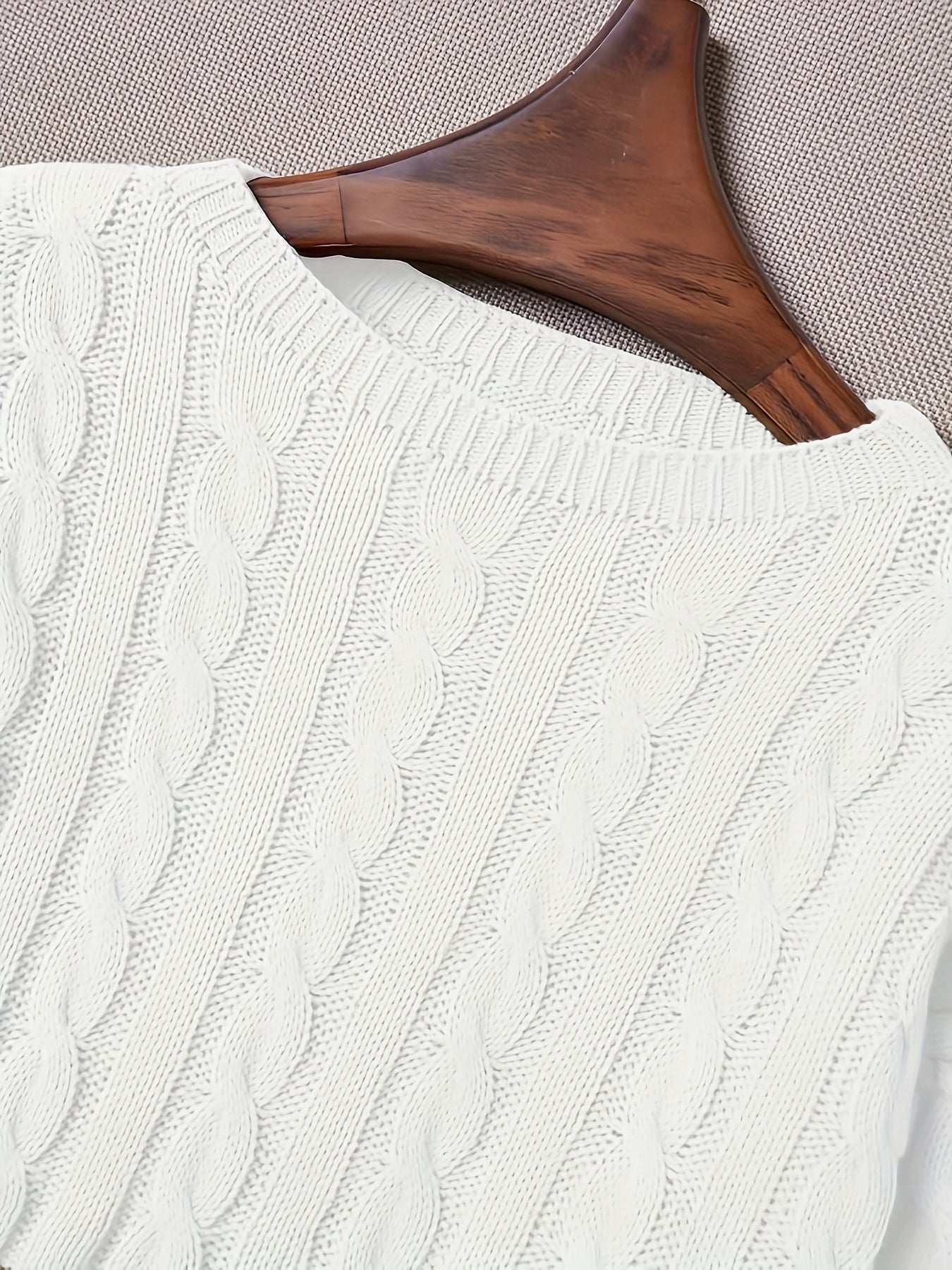 Maglione corto a trecce – Donna