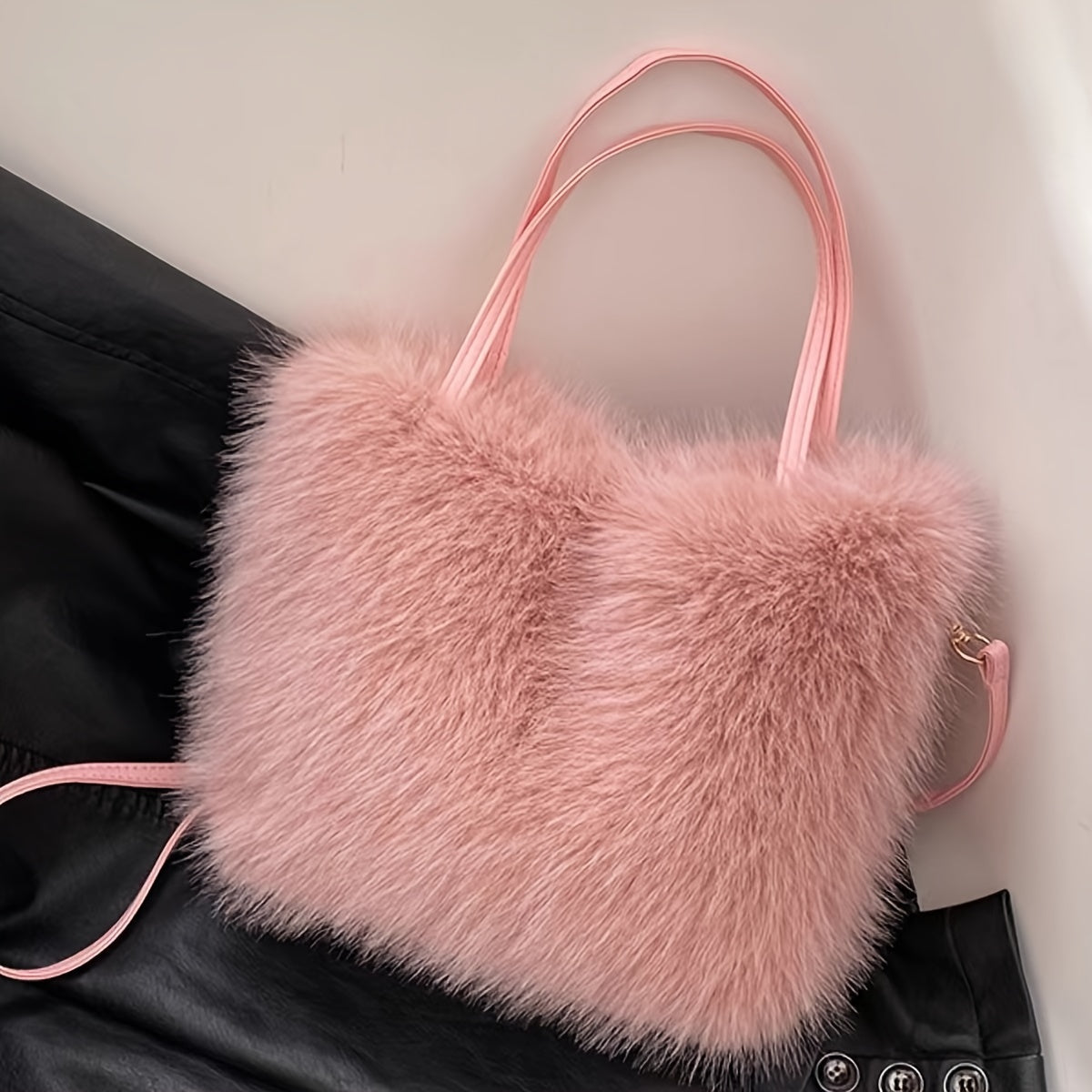 Borsa shopper donna in ecopelliccia