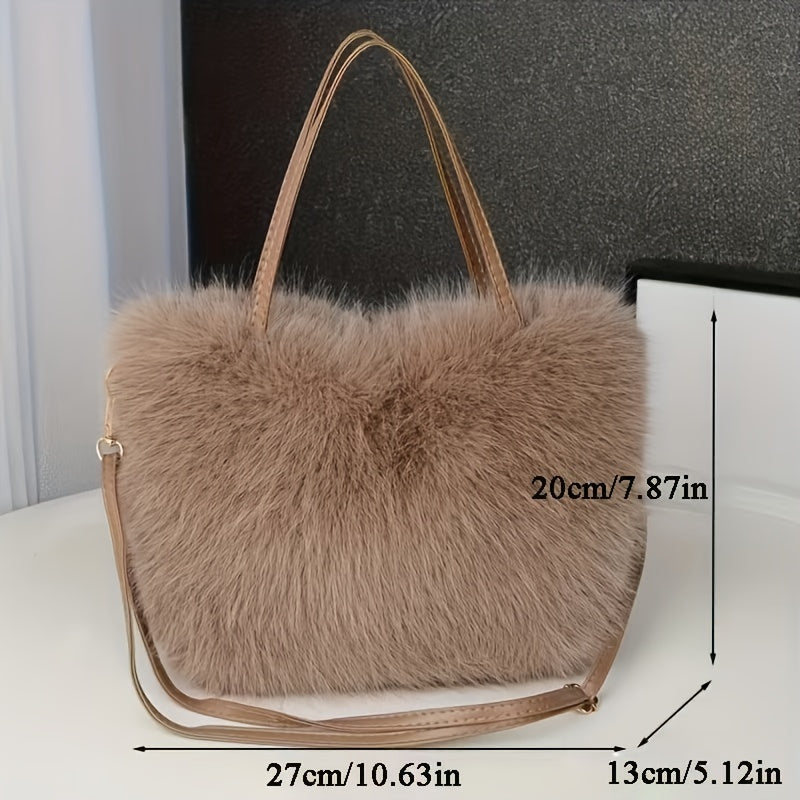 Borsa shopper donna in ecopelliccia