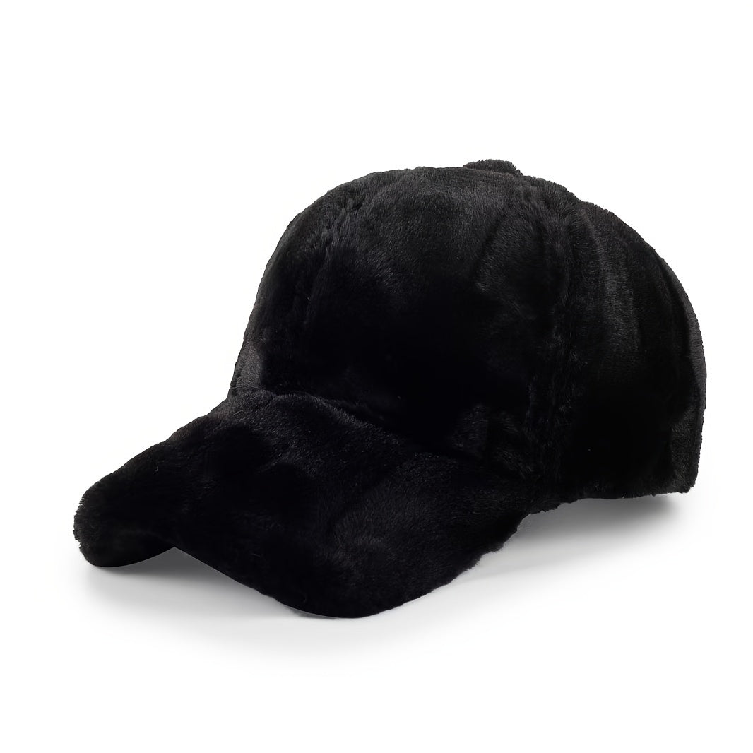 Cappellino da baseball in ecopelliccia