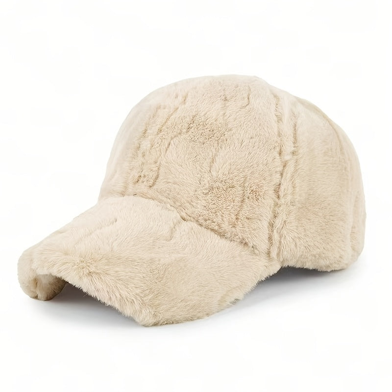 Cappellino da baseball in ecopelliccia
