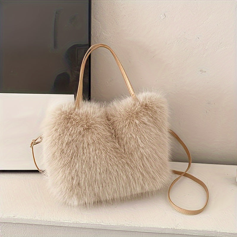 Borsa shopper donna in ecopelliccia