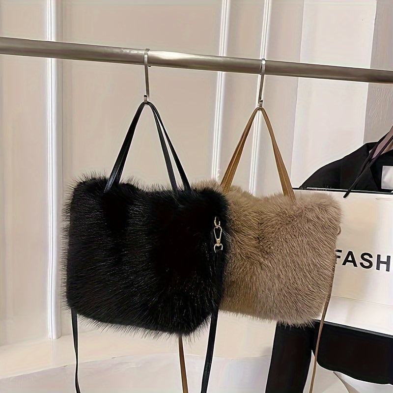 Borsa shopper donna in ecopelliccia