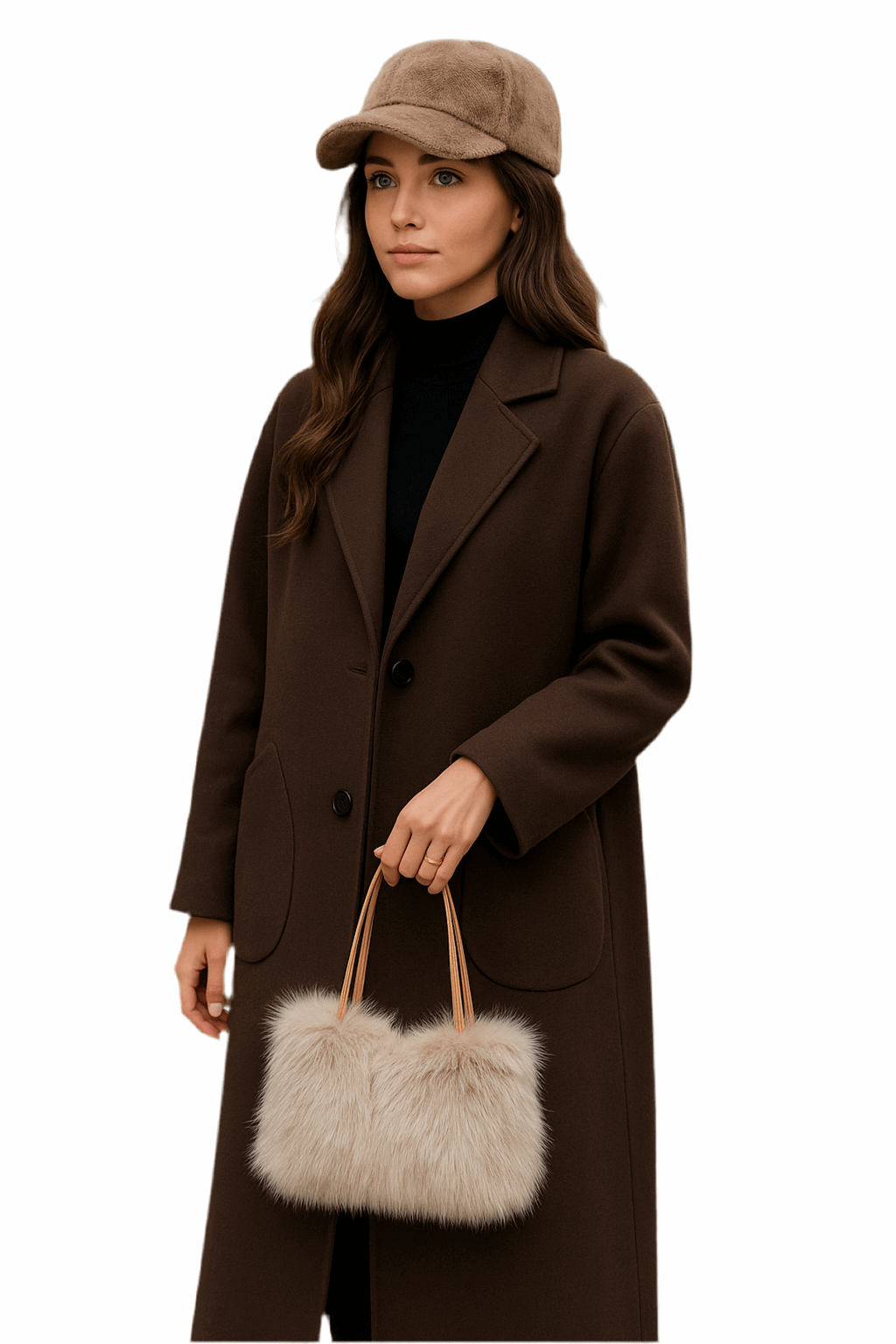 Borsa shopper donna in ecopelliccia