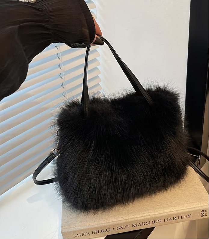 Borsa shopper donna in ecopelliccia