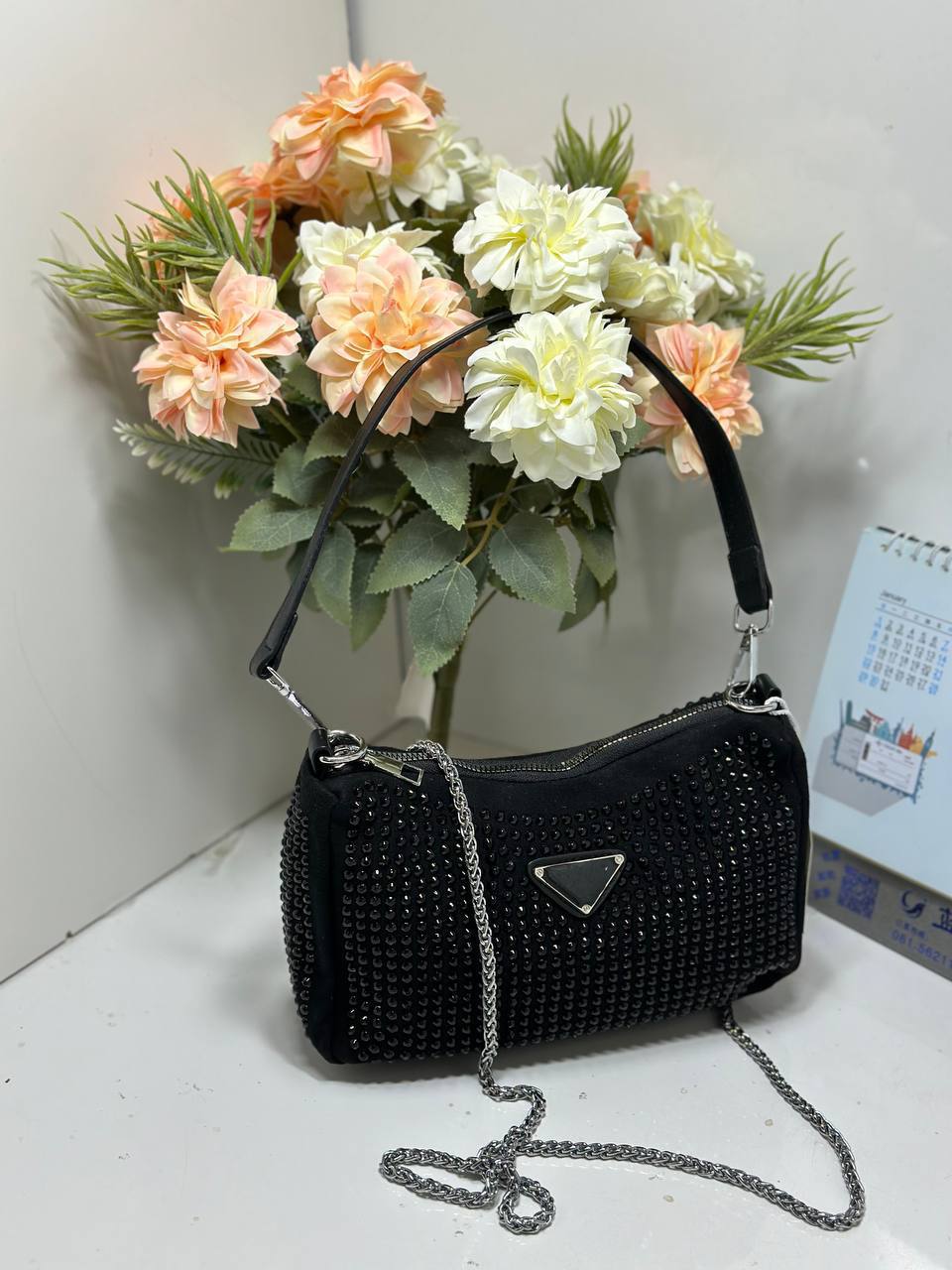 Borsa con paillettes