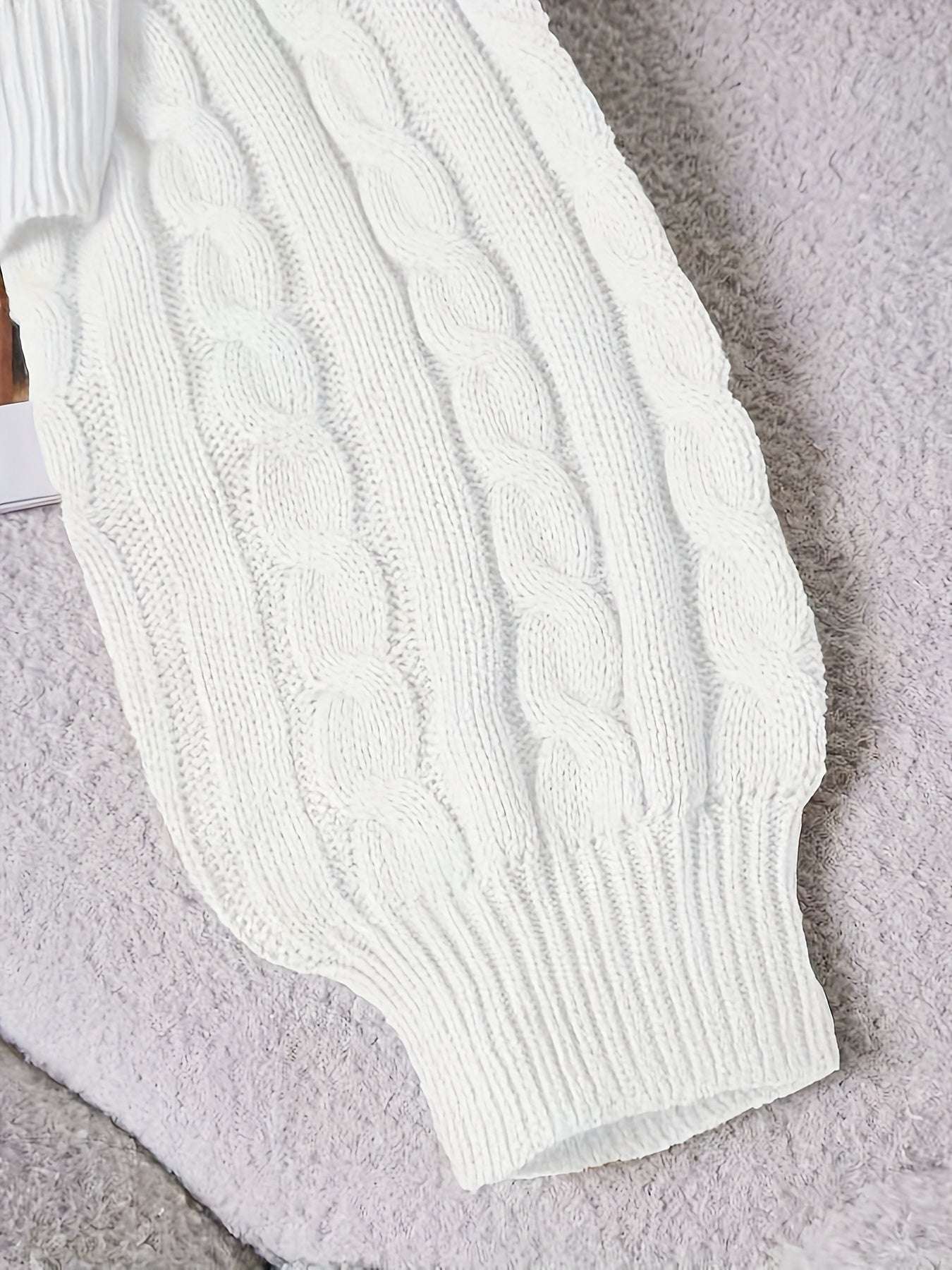 Maglione corto a trecce – Donna
