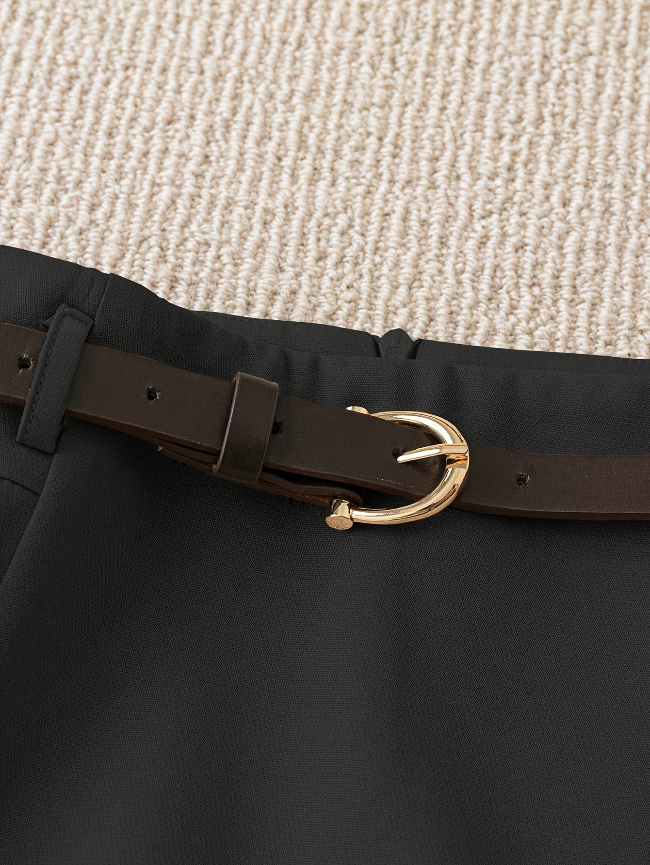 Shorts a portafoglio con cintura elegante