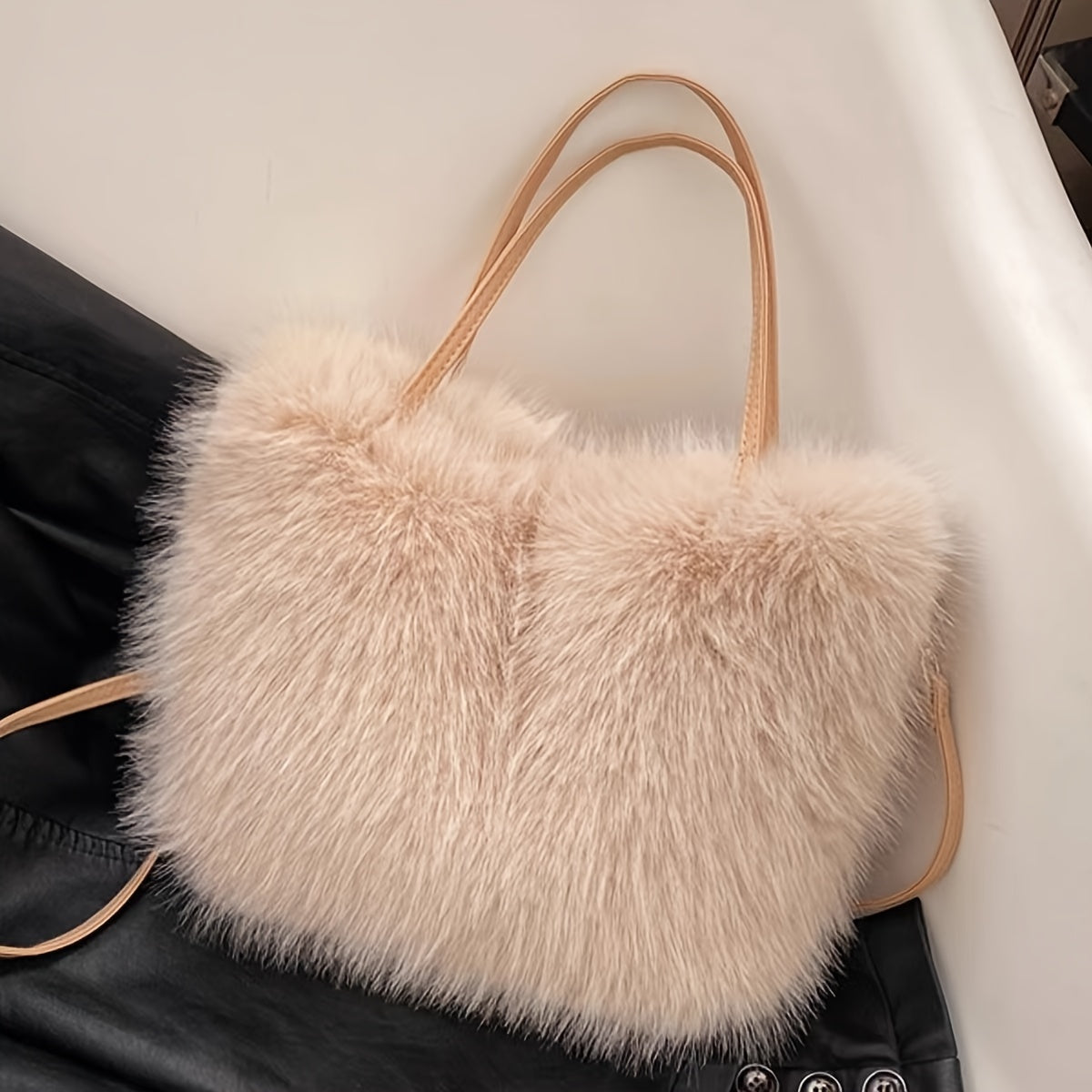 Borsa shopper donna in ecopelliccia