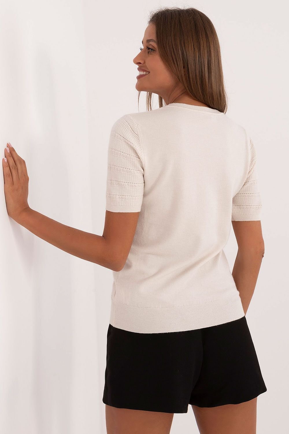 Short sleeve sweater