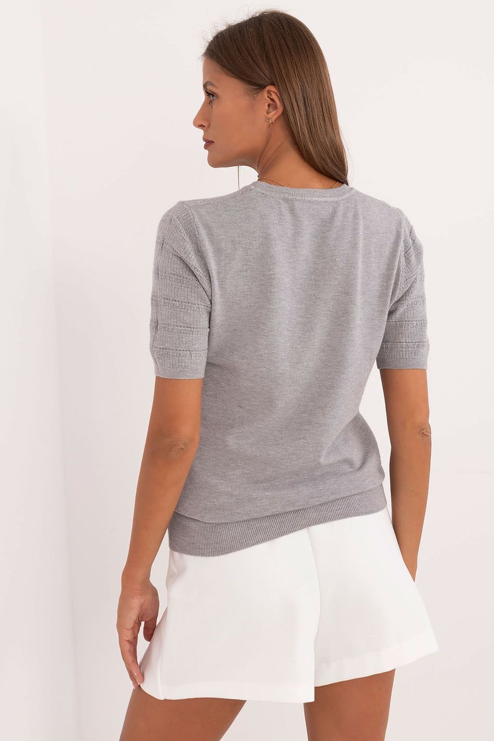 Short sleeve sweater