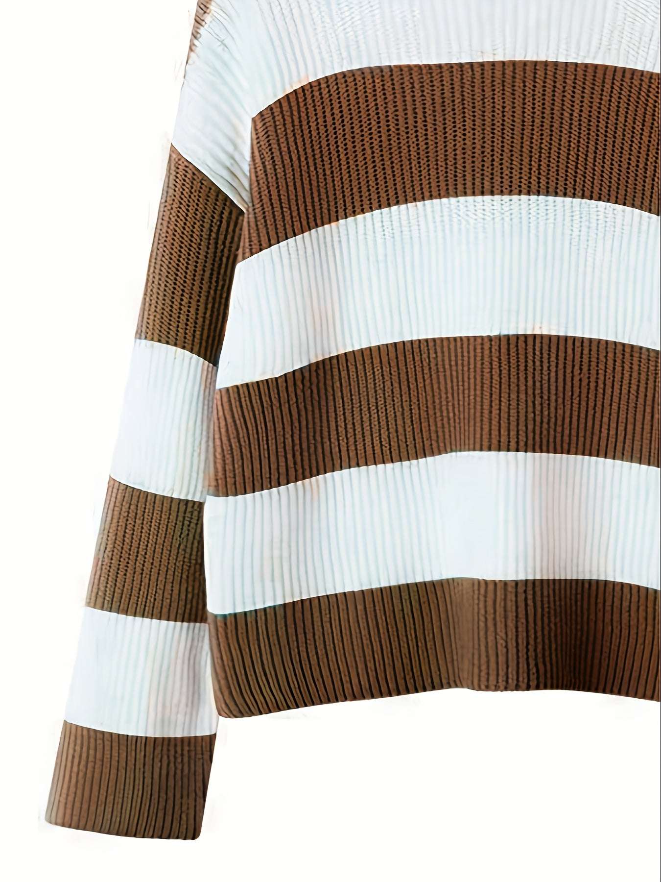 Maglione oversize a righe in maglia morbida