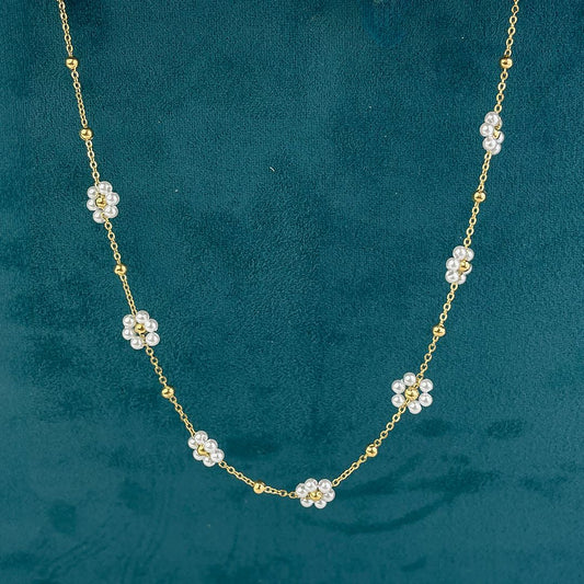 Beaded Flower Necklace